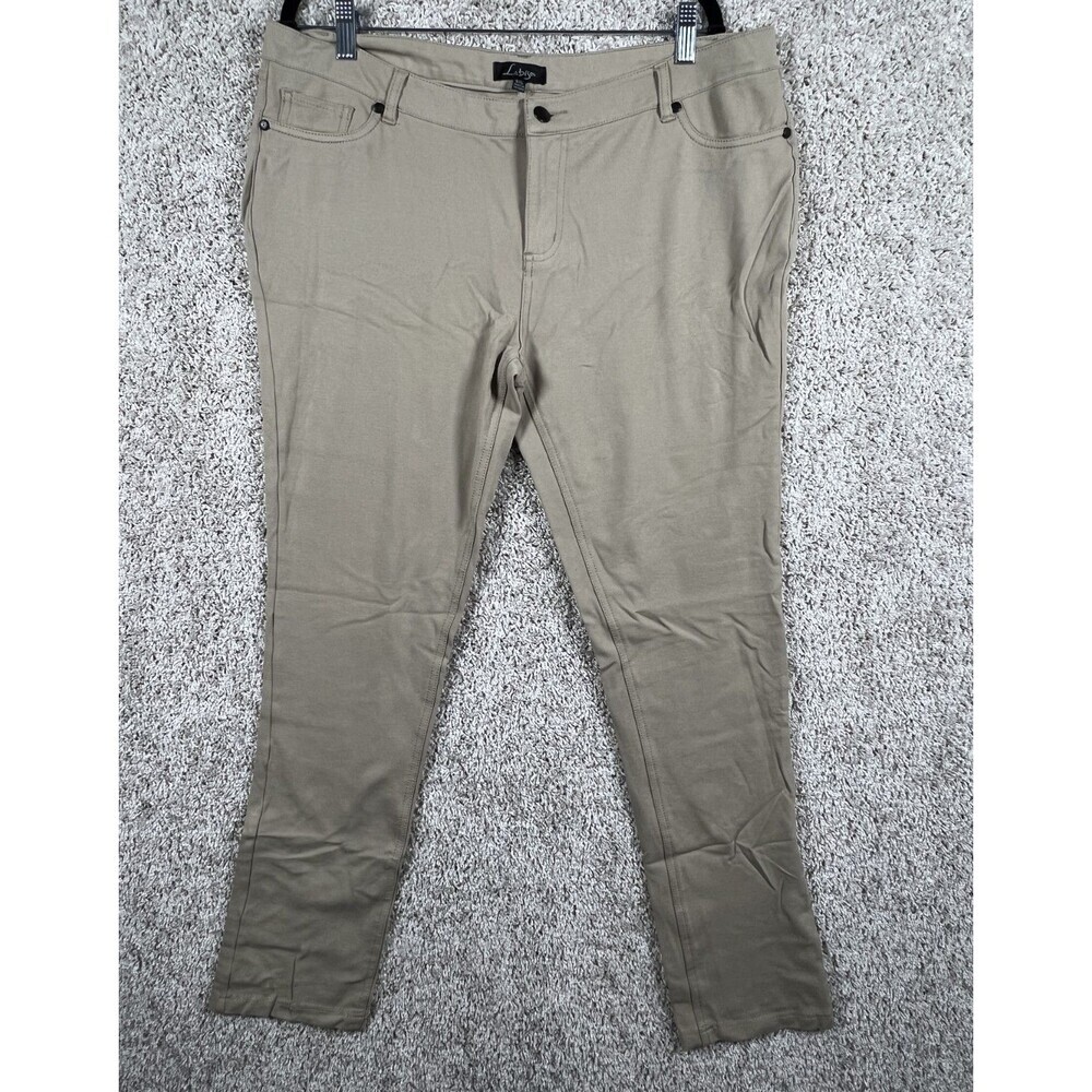 Labijou Women’s Khaki Pants Stretch Slim Fit Casual Chino Trousers Size 3XL